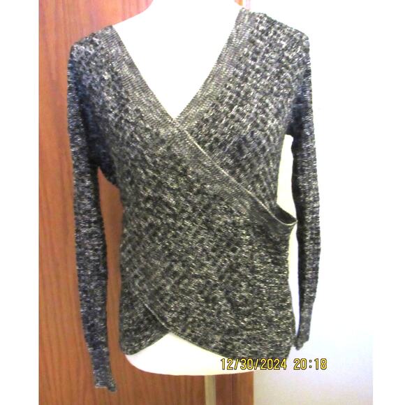Extra Small Knit Sweater in Black and Grey Tones - Picture 1 of 3